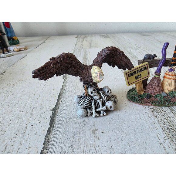 Lemax Frankenstein broom parking witch broom trick-or-treater Halloween accessor - Picture 4 of 5